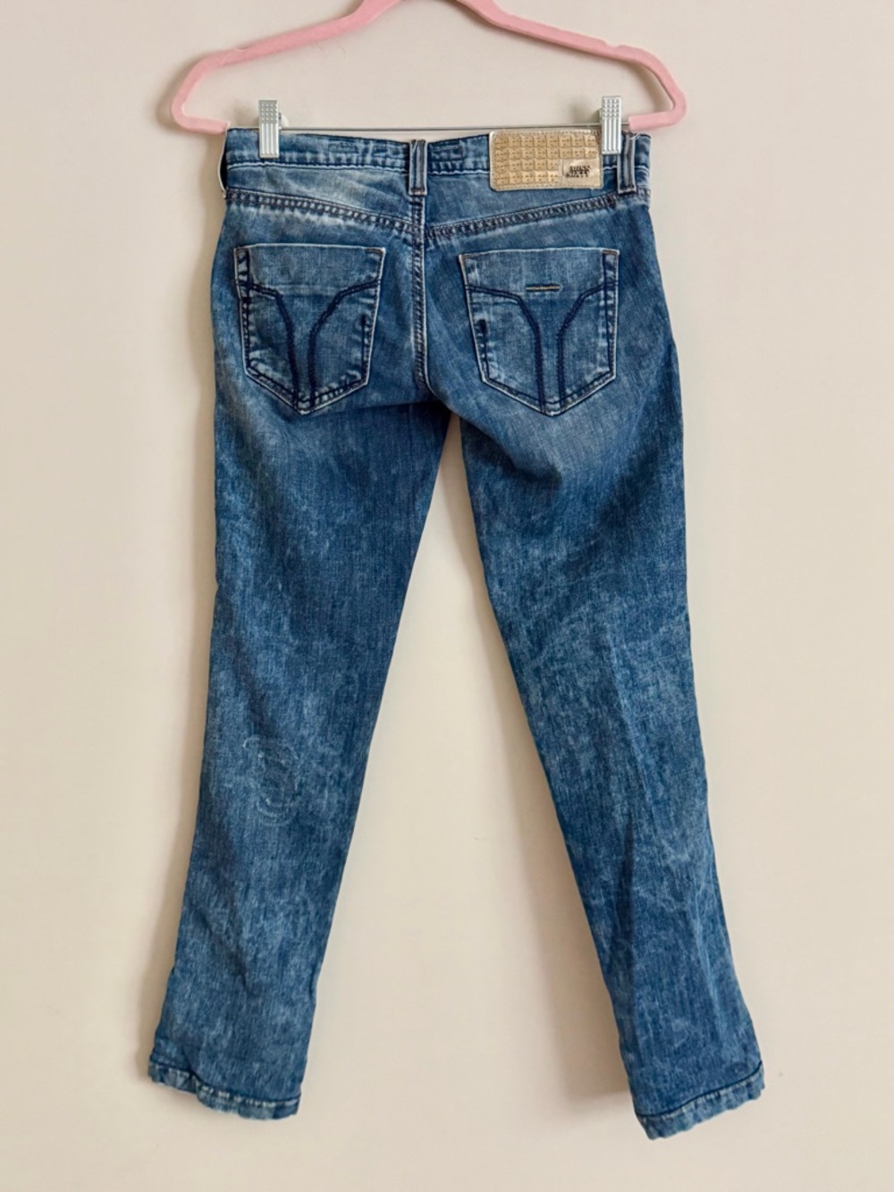 Miss Sixty Low Rise Skinny Jeans Size 25 Distressed Y2K Grunge Punk Denim - Picture 4 of 12